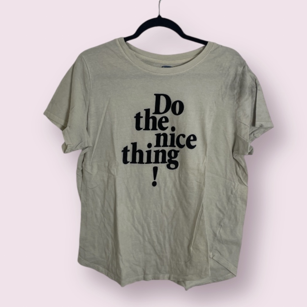 Do The Nice Thing Sweet Hipster Hippie Art Artsy Chic Girly Tee Hip Blouse Top